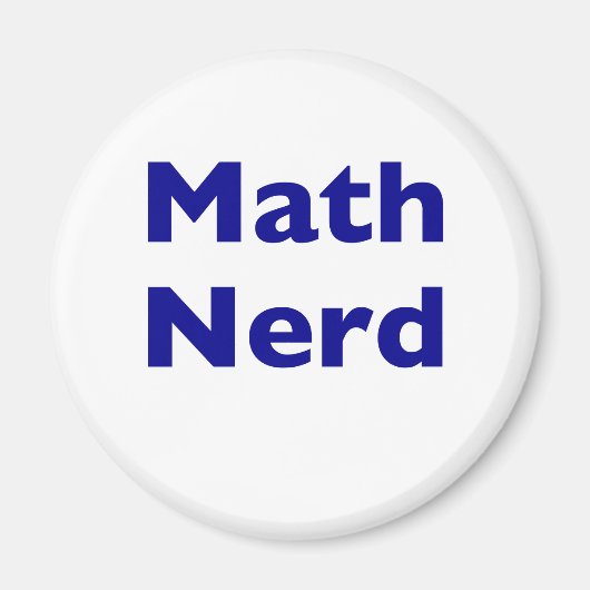 Wiskunde Nerd Magneet (Voorkant)