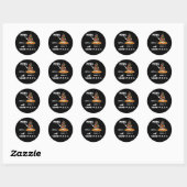 Wiskunde Nerd Pizza Lovers Volume Formule Geek Wis Ronde Sticker (Vel)