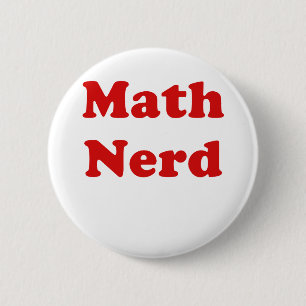 Wiskunde Nerd Ronde Button 5,7 Cm