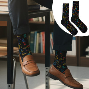 Wiskunde Nerd wiskundige symbolen cadeau Sokken