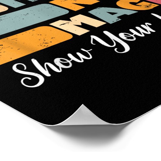 Wiskunde niet toveren grappige Wiskunde docent ter Poster (Hoek)