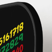 Wiskunde Nummers 100e Dag van de School Docent Kin Pickleball Paddle (Links Detail)