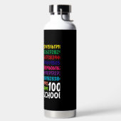 Wiskunde Nummers 100e Dag van de School Docent Kin Waterfles (Links)