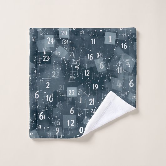 Wiskunde nummers Abstract Bad Handdoek (Wasdoekje)