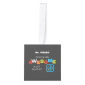 Wiskunde onderwijsdag, Geweldige Kubus Ornament (Voorkant)