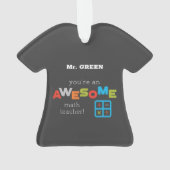 Wiskunde onderwijsdag, Geweldige Ornament (achterkant)