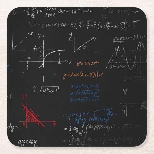 Wiskunde Onderzetter (Voorkant)