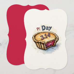 Wiskunde Ontmoet Dessert: Fun Pi Day Celebration Kaart