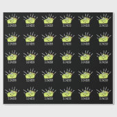 Wiskunde Pi Nummer Funny Pie Dark BG Cadeaupapier (Vlak)