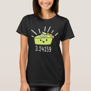 Wiskunde Pi Nummer Funny Pie Dark BG T-shirt