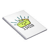 Wiskunde Pi Nummer Funny Pie Pun Notitieboek (Rechterzijde)