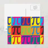 Wiskunde Pop Art Briefkaart (Voorkant / Achterkant)