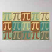 Wiskunde Pop Art Poster (Voorkant)