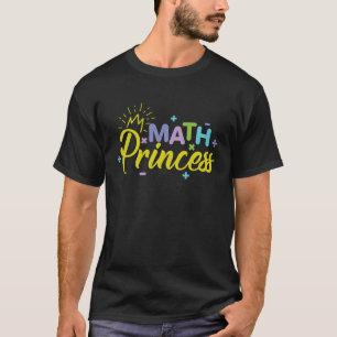 Wiskunde Prinses Genius Girl smart Child T-shirt