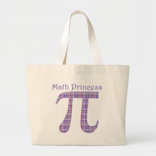 Wiskunde Prinses Lavendar.png Grote Tote Bag