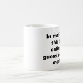 Wiskunde raad en hoop Mok (Center)