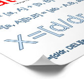 Wiskunde regels! poster (Hoek)