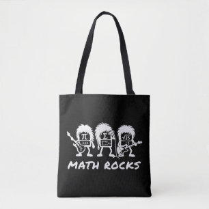 Wiskunde Rocks Academische Rockband Humor Draagtas