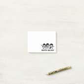 Wiskunde Rocks Academische Rockband Humor Post-it® Notes (Op bureau)