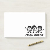 Wiskunde Rocks Academische Rockband Humor Post-it® Notes (Op bureau)