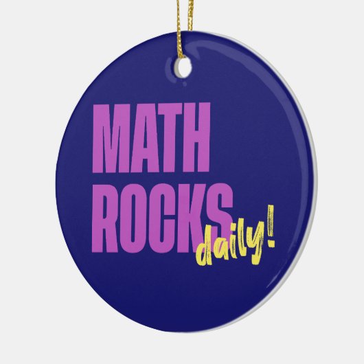 Wiskunde Rocks Daily Keramisch Ornament (Links)