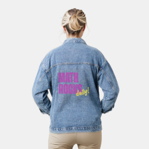 Wiskunde Rocks Daily! koel Denim Jacket