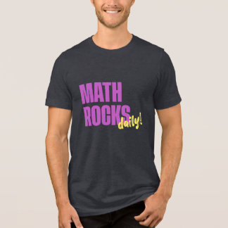 Wiskunde Rocks Daily! koel Tri-Blend Shirt