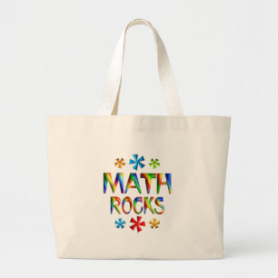 WISKUNDE ROCKS GROTE TOTE BAG