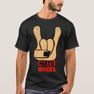 Wiskunde Rocks Rock en Roll Funny Wiskunde Gift Id T-shirt