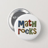 Wiskunde Rocks Ronde Button 5,7 Cm (Voorkant /achterkant)