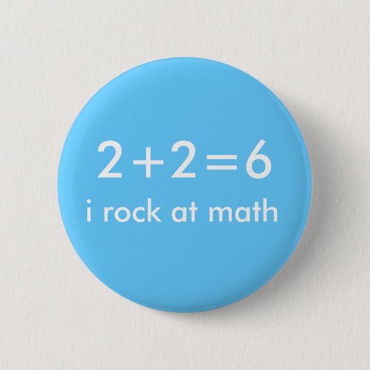 Wiskunde Rocks Ronde Button 5,7 Cm (Voorkant)