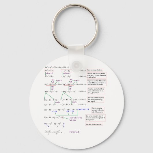 Wiskunde Sleutelhanger (Voorkant)