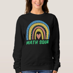 Wiskunde Squad Boho Rainbow Student Wiskunde Teach Trui