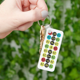 Wiskunde staat gelijk aan Fun Colorful Funny Mod P Sleutelhanger