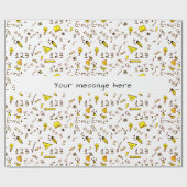 Wiskunde Symbolen leraar Cadeaupapier (Vlak)