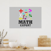 Wiskunde Symbolen Poster (Keuken)