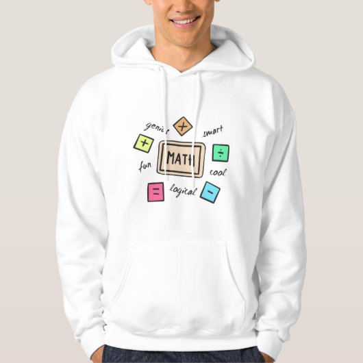 Wiskunde symbolen voor studenten en ouders hoodie (Voorkant)