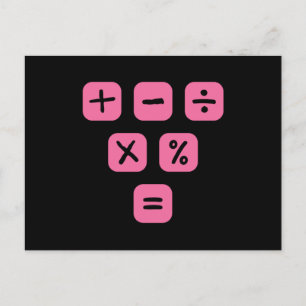 Wiskunde Symbolen wiskundige signalen Wiskunde Briefkaart
