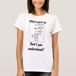 Wiskunde T-shirt