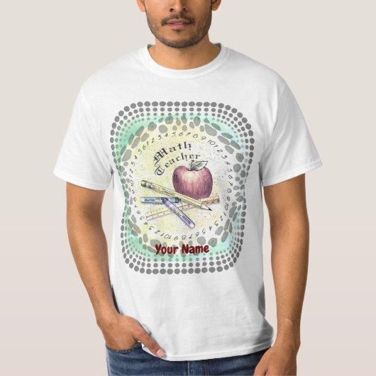 Wiskunde T-shirt leraar (Voorkant)
