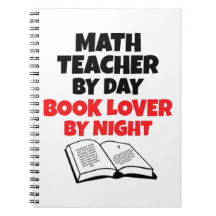 Wiskunde Teacher by Day Book Lover by Night Notitieboek