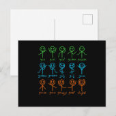 Wiskunde Teacher Dance vergelijking Mathematisch W Uitnodiging Briefkaart (Voorkant / Achterkant)