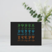 Wiskunde Teacher Dance vergelijking Mathematisch W Uitnodiging Briefkaart (Staand voorkant)
