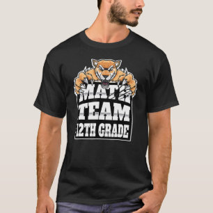 Wiskunde Team docenten 12e graad studenten Jaguars T-shirt
