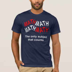 Wiskunde telt golvend t-shirt
