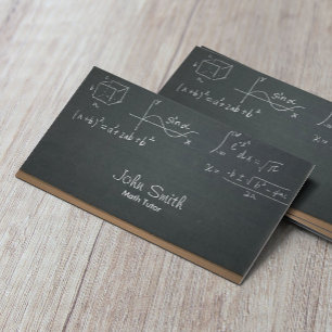 Wiskunde Tutor Professional-alkboard Visitekaartje