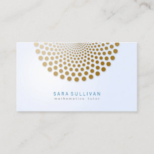 Wiskunde Tutor Visitekaartje Cirkel Stippen Motief