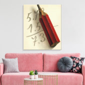 Wiskunde Vergelijking met Rood Potlood,  Business Canvas Afdruk (Insitu (Woonkamer))