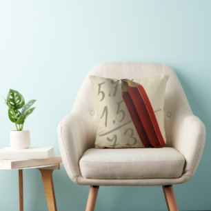 Wiskunde Vergelijking met Rood Potlood,  Business Kussen