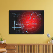 Wiskunde vergelijkingen canvas afdruk (Insitu (Woonkamer))